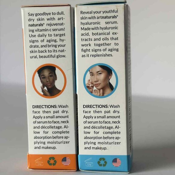 ArtNaturals Mini Serum Duo β Vitamin C + Hyaluronic β Brightening & Hydrating Se - Picture 2 of 4